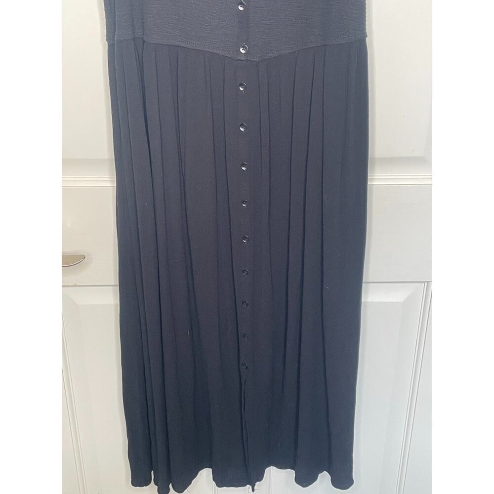 Frye Women's Button Front Sleeveless Maxi Dress Sz M Sundress Boho Peasant - Picture 3 of 9